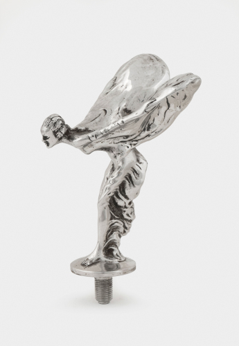 ROLLS-ROYCE: A Rolls-Royce Spirit of Ecstacy Flying Lady mascot, height overall 13cm [Location: Melbourne]