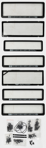 ROLLS-ROYCE / BENTLEY: A group of assorted Rolls-Royce & Bentley dealership plastic number plate covers [Location: Melbourne]