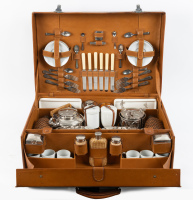 PICNIC SET: An exceptional early leather cased picnic set [Location: Melbourne] - 7