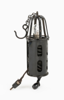 INSPECTION LIGHT: A c1950s or 1960s 'birdcage' inspection lamp, 16cm long [Location: Melbourne] - 2