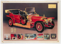 SILVER GHOST: A large print featuring mainly the Rolls-Royce Silver Ghost, 81cm high, 112cm wide [Location: Melbourne] - 2