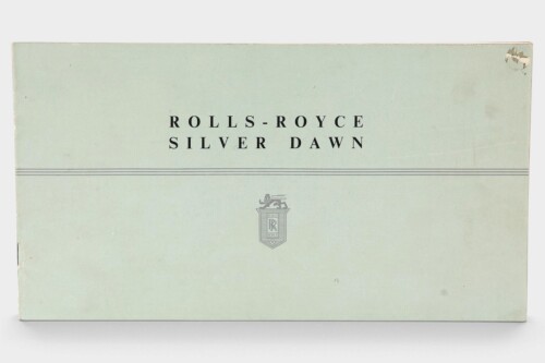 SILVER DAWN: A c1953 Rolls-Royce Silver Dawn sales brochure, nine pages [Location: Melbourne]