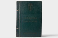 SILVER DAWN: A c1950 Rolls-Royce Silver Dawn 'Schedule of Spare Parts' book, hardcover [Location: Melbourne]