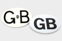 TOURING PLATE: An Automobile Association 'GB' oval touring plate, 12cm high, 18cm wide [Location: Melbourne]