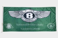 FLAG: A large flag for the 2008 Bentley Drivers Club National Bentley Rally held in Canberra, 80cm high, 180cm wide [Location: Melbourne]