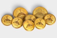 ROLLS-ROYCE: A group of eight buttons by Holland & Sherry made for Rolls-Royce Motors [Location: Melbourne]