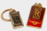 KEYRINGS: Two c1980s keyrings including a Rolls-Royce and Bentley Hamilton's dealership keyring, marked to reverse [Location: Melbourne]