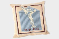R.R.E.C: A Rolls-Royce Enthusiasts' Club embroidered couch throw pillow [Location: Melbourne]