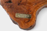 RACV CENTENARY TROPHY: A trophy clock on wooden base awarded for Best Veteran Vehicle at the 2004 Great Australian Rally [Location: Melbourne] - 3