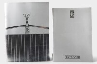 SILVER SPIRIT: Two R-R Silver Spirit brochures, includes a 1986 Silver Spirit, Corniche & Silver Spur brochure, 32 pages and a 1982 Silver Spirit brochure [Location: Melbourne]