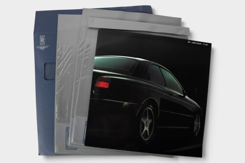 BENTLEY / ROLLS-ROYCE: A 1994 Bentley 'Concept Java' model brochure in envelope together with three blank Rolls-Royce display envelopes widely used by dealerships for document displays [Location: Melbourne]