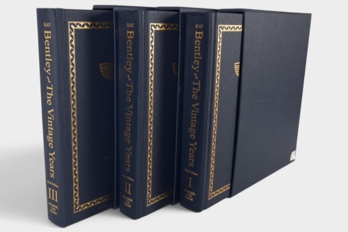 BENTLEY: 'Bentley - The Vintage Years, Volumes I, II & III' by Clare hay, limited edition, numbered 291 of 1000, three volume hardcover book set in slipcases published 2015 [Location: Melbourne]