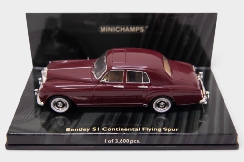 BENTLEY: A 1:43 scale Minichamps 1955 Bentley S1 Continental Flying Spur model, finished in red paintwork, limited edition 3600 pieces, model number 436 139550 [Location: Melbourne]