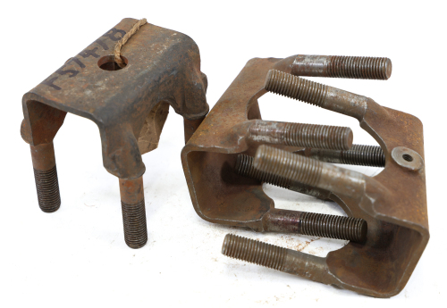 20/25HP: Three R-R 20/25HP NOS front spring clips (P/N F57478) [Location: Melbourne]