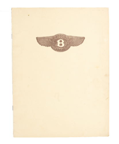 183 · 4.5 LITRE BENTLEY: A high-quality reprinted catalogue for the '4.5 Litre Bentley' after the original Catalogue No.30 Issued October 1929, reprinted by Rolls Royce Owners Club of America 1974 [Location: Melbourne]