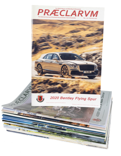 PRAECLARUM: Twenty seven issues of 'Praeclarum' periodical magazine, published by the Rolls-Royce Owners' Club of Australia [Location: Melbourne]