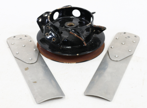 SILVER GHOST: A R-R Silver Ghost fan hub (P/N E1034) & two reinforced fan blades [Location: Melbourne]
