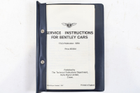 BENTLEY: A 1931 'Service instruction for Bentley Cars' TSD publication # 2224 [Location: Melbourne] - 2