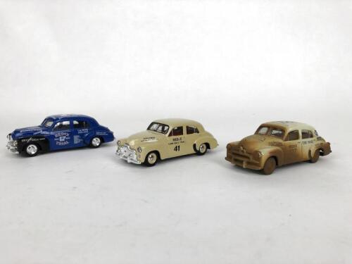 HOLDEN: Group of 1:43 scale Holden FJ Redex Trial racing sedans. (NB description)