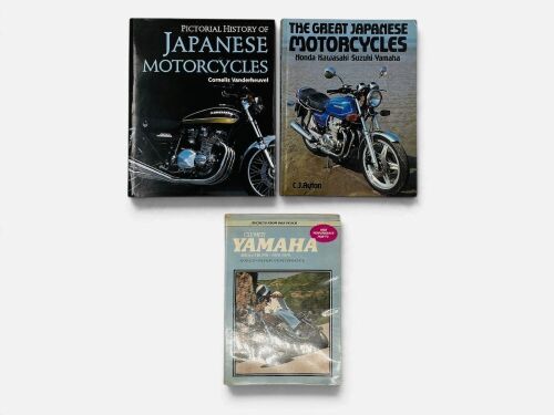 JAPANESE MOTORCYCLES: A pair of books together with a Clymer workshop manual for the Yamaha 650cc Twins 1970-1979 [Location: Sydney]