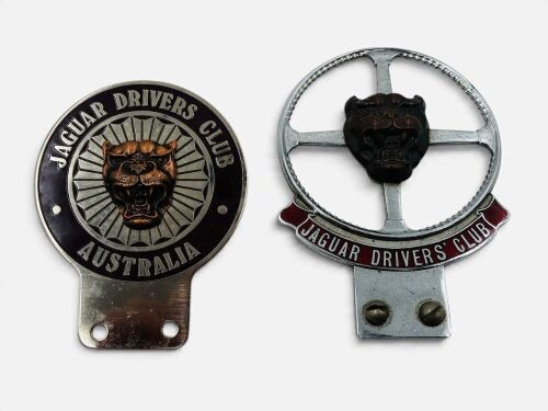 BADGES: A pair of Jaguar Driver's Club of Australia badges [Location: Sydney]