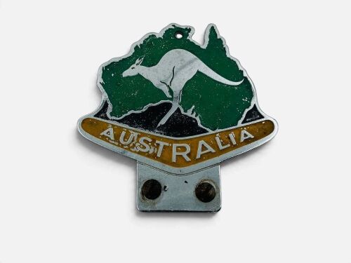 BADGE: An Australia car badge [Location: Sydney]