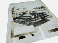 HOLDEN FC: An original glass illustration signed by B. R. Linklater [Location: Sydney] - 2