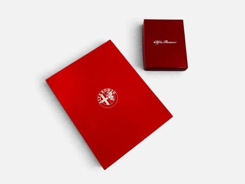 211 · ALFA ROMEO: An original Alfa Romeo leather credit card holder in box together with a 1994 diary still in original packaging [Location: Sydney]