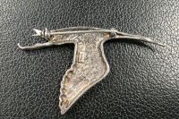 HISPANO-SUIZA: A fine early Hispano-Suiza style flying stork lapel badge, 5cm long [Location: Perth] - 5
