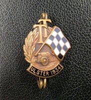 ULSTER TOURIST TROPHY: Two 1930s Ulster TT Ireland lapel badges, one being 1932, the other 1934 [Location: Perth] - 4