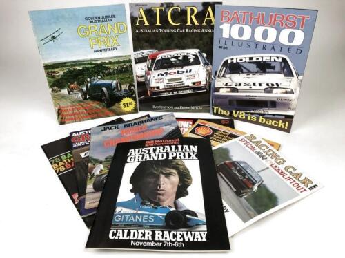 AUSTRALIAN MOTOR RACING: An interesting collection of Australian Motor Racing Programmes, Yearbooks