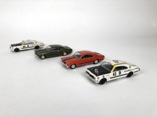 HOLDEN: Group of 1:43 scale Holden Monaro cars produced by Trax. (NB description)