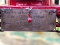 A rare French 1920s clockwork tinplate model of an Alfa Romeo P2 by CIJ, 53cm long [Location: Perth] UPDATED PHOTOS & TEXT - 3