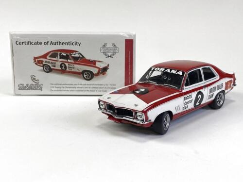 HOLDEN/BROCK: 1974 Touring car championship winning Holden LJ XU-1 Torana driven by P. Brock produced by Classic Carlectables. (NB description)