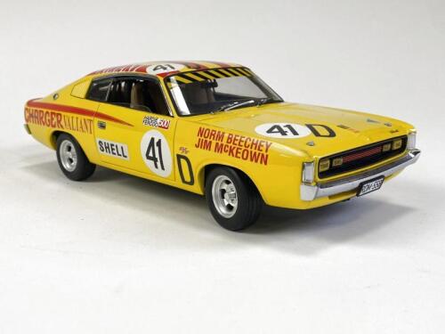 CHRYSLER/BEECHEY: 1:18 scale 1971 Bathurst Chrysler Charger Valiant R/T E38 driven by N. Beechey and J. McKeown produced by Classic Carlectables. (NB description)