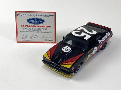 FORD/MOFFAT: 1:18 scale 1979 Bathurst Ford Falcon XC produced by AutoArt with CoA signed by Moffat. (NB description)