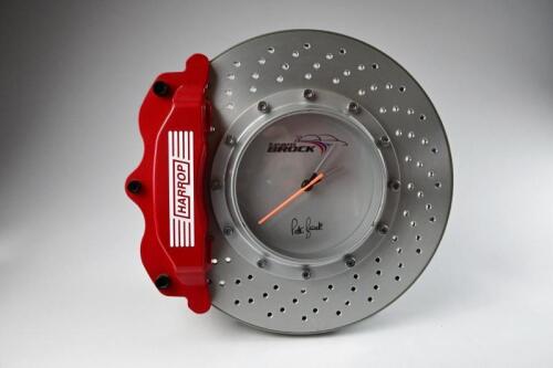 CLOCKS: Full size team Peter Brock team wall mounted clock in a model wheel and suspension produced by AutoArt.
