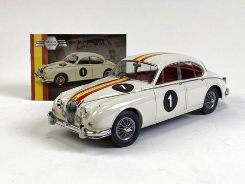 JAGUAR/JANE: 1:18 scale touring car championship 1962 Jaguar Mark 2 3.8 driven by Bob Jane produced by Model-Icons. (NB description)