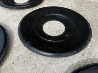 WHEEL DISCS: A set of six 19-inch painted outer discs, to suit a variety of 1930s models [Location: Sydney] - 12