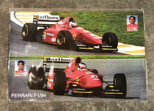 FERRARI: A 1994 Ferrari formula 1 poster depicting J. Alesi and G. Berger drivers. 90 cm wide, 60cm high.