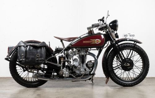 1928 Harley Davidson BAF with a 500cc PEASHOOTER overhead valve engine [Location: Melbourne]