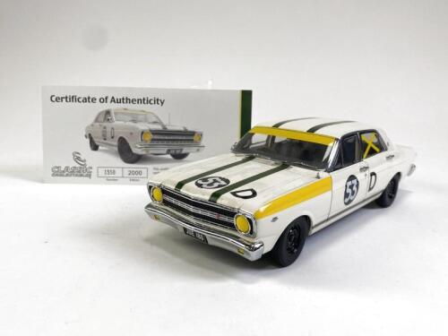 FORD: 1:18 scale 1967 Geoghegan Ford Falcon racing cars produced by Classic Carlectables. (NB description)
