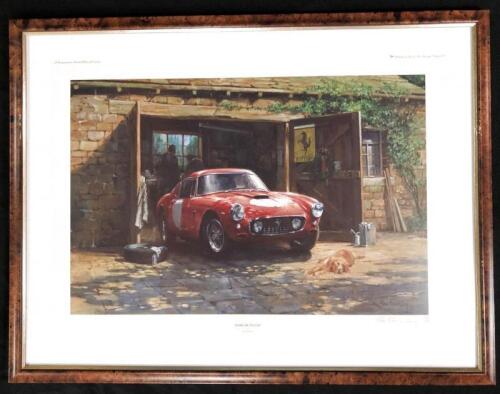 FERRARI: An Alan Fearnley print of a Ferrari 250 SWB. L.E 252/850