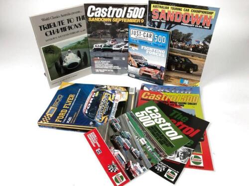 SANDOWN: A group of Sandown Official Programmes