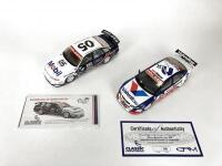 HOLDEN: Pair of 1:18 scale Holden Commodore V8 racing cars produced by Classic Carlectables. (NB description) - 2
