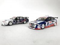 HOLDEN: Pair of 1:18 scale Holden Commodore V8 racing cars produced by Classic Carlectables. (NB description) - 3