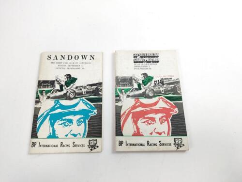 SANDOWN: Two 1968&nbsp;Sandown Official Programmes including '33rd Australian Grand Prix 1968'