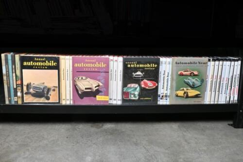 AUTOMOBILE YEAR: A quantity of consecutive editions of 'Automobile Year'. Number 1 - 65. 1953 - 2018. (NB Description)