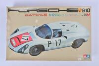 PORSCHE: A Tamiya 1:12 scale Porsche 910 plastic model kit