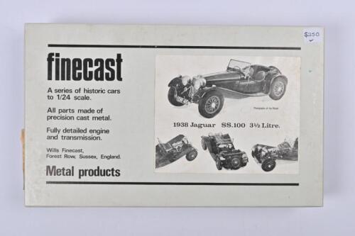 JAGUAR: A finecast 1:24 scale 1938 Jaguar SS.100 3.5 Litre metal kit